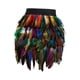 thumbnail image 4 of corta con flecos de plumas para mujer, acampanada, cintura media elástica para cóctel 38cmx50cm Zulema Minifalda, 4 of 8