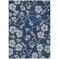 thumbnail image 2 of Addison Rugs Chantille Indoor/Outdoor Transitional Floral Navy Washable Rectangle Rug, 2'6" x 3'10", 2 of 6