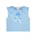 thumbnail image 4 of Girls Dress Pleated Blue Plaid Collar School Uniform 6 Years, 4 of 6