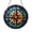 Acrylic 3.5 Inch, variant on Compass Rose Stained Glass Suncatcher Window Hanging, Round Nautical Windrose Art Panel for Coastal Home Decor