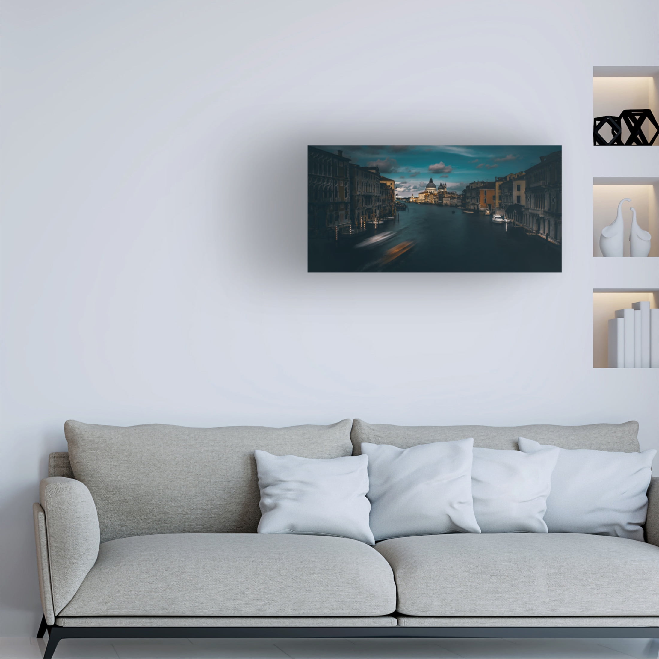 Canvas Wall Art - Carmine Chiriaco 'Venice' Wall Art for Living Room, Bedroom, or Office D?cor by Trademark Fine Art - 19 x 10 Inches