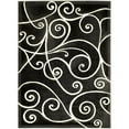 thumbnail image 2 of Handcraft Rugs-Modern Contemporary Brand New Area Rugs-Abstract Carpet with Wavy Swirls -Shed freeGRYGRY/ Beige/Ivory/Chocolate 8x10 feet, 2 of 8