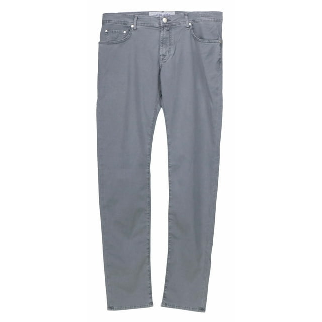 Jacob Cohen Pantalon Homme 941- Gris Asphalte Confort Extensible & Capri - 34