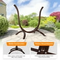 thumbnail image 5 of Wooden Hammock Stand Only, Sun Protection & Rain Resistant, Heavy Duty Premium Solid Wood Hammock Chair Stand for Indoor or Outdoor Use, Brown （Without Hammock Chair）, 5 of 7