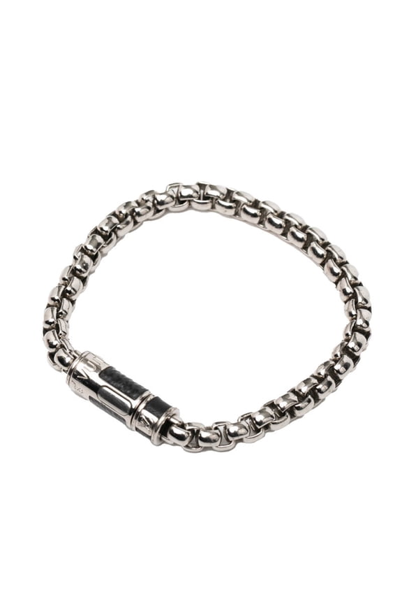 Pre-Owned Louis Vuitton Monogram Eclipse Bracelet Chain M62592 Silver and Black Metal... (Good)