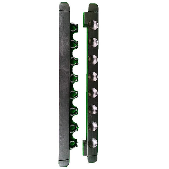 QIDITONG Wood Pool Cue Rack, Roman Style Wall Mounted Billiard Cue Holder Complete With Billiard Accessories For Home Or Club Use