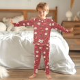 thumbnail image 6 of Dailycode Cotton Pajama Set Snug Fit Long Sleeve Top and Pants for 18M-8Y Cherry Bow with Daisy Flower, 6 of 7