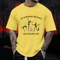 thumbnail image 2 of AWZXDE T-Shirts pour Hommes Imprimé Thème Halloween Col Rond Décontracté Graphique Feu Grande Taille Chemise Imprimée Couleur Unie Manches Courtes pour Confort et Style, 2 of 6