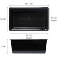 thumbnail image 2 of Excellante Full size 8" deep polycarbonate food pan, black, NSF certified, comes in each, 2 of 2