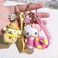 thumbnail image 2 of LLavero de dibujos animados de Anime Kawaii Sanrio, Hello Kitty, My Melody Kuromi, creativo, chica linda, colgante exquisito YAOSANBAO BAO unisex, 2 of 2