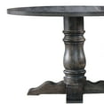 thumbnail image 5 of Acme Furniture Leventis Dining Table with Pedestal, Weathered Gray (1Set/2Ctn) 47"W x 47"L x 30"H, 5 of 6