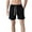 Black, variant on Athletic Shorts Clearance, Mens Casual Fashion Drawstring Elastic Waist Solid Side Pockets Short Pants