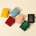 thumbnail image 5 of Cartera compacta plegable para mujer con bolsillo para monedas con cremallera, diseño exclusivo y elegante para uso diario, 5 of 5