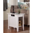 thumbnail image 3 of AFI Table d'Appoint en Bois Massif Nantucket avec Chargeur USB Ensemble de 2 Blanc, 3 of 11