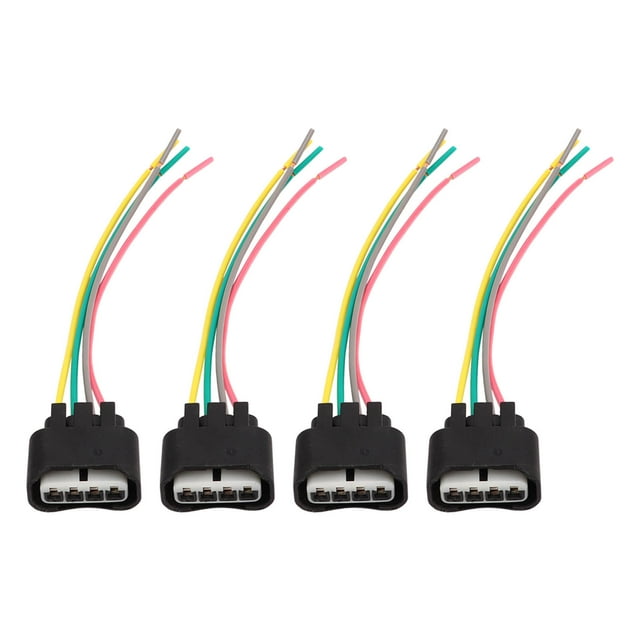 Juego de arnés de enchufe de bobina de encendido, 4 piezas, bobina de encendido, conector de bobina de encendido, arnés de cables de enchufe de bobina de encendido, construido para profesionales Jadeshay A