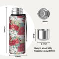 thumbnail image 7 of 20 Oz Pioneer Flower Coffee Tumbler Double Wall Insulated Stainless Steel Water Bottle | Metal Reusable Thermoses Flask with Cup Cap | Leak & Sweat Proof with Anti-Dust Lid, 7 of 7