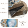 thumbnail image 6 of Vintage Octopus Round Area Rug 3.3Ft Washable Circle Rugs for Dining Room Table, Brown Nautical Anchor Bubbles Coastal Non-Slip Carpet Floor Mats Indoor Outdoor Carpet Runner Aesthetic Home Decor, 6 of 8