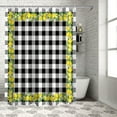 thumbnail image 3 of Shower Curtain, Shower Curtain Set with Hooks, Spring Summer Waterproof Fabric Shower Curtains for Bathroom Decor, 72x84 Inch Bath Curtain, 3 of 5
