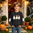 thumbnail image 7 of Futezty Boys Girls Halloween Shirts Kids Ghost Graphic Tees Raglan Long Sleeve T-Shirt 2T-7T, 7 of 7