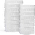 thumbnail image 1 of Mason Jar Lids for Ball, 16 Pack Plastic White Regular Mouth & Wide Mouth Mason Jar Lids with 16 Pack Silicone Rings Storage Caps for Mason/Canning Jars, 1 of 7