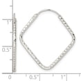 thumbnail image 2 of Auriga Fine Jewelry 925 Sterling Silver Diamond Cut Endless Hoop Earrings for Women, 2 of 3