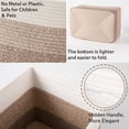 thumbnail image 3 of CHERISHGARD Storage Basket, Laundry Basket 3 Pieces, Woven Baskets for Storage for Toys, Towel, 3 of 8