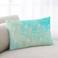 thumbnail image 2 of Aqua Green Throw Pillow Cover 16 x 24 Inch Decorative Pillow Cover Watercolor Colorful Ombre Abstract Floral Art Lumbar Pillowcase Seasonal Rectangle Cushion Case for Couch Sofa Bed Living Room, 2 of 7