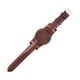 thumbnail image 5 of Correa de reloj de cuero Strade Fareast Limited para hombres y mujeres repuesto ajustable hebilla de metal premium Marrón 18mm, 5 of 8