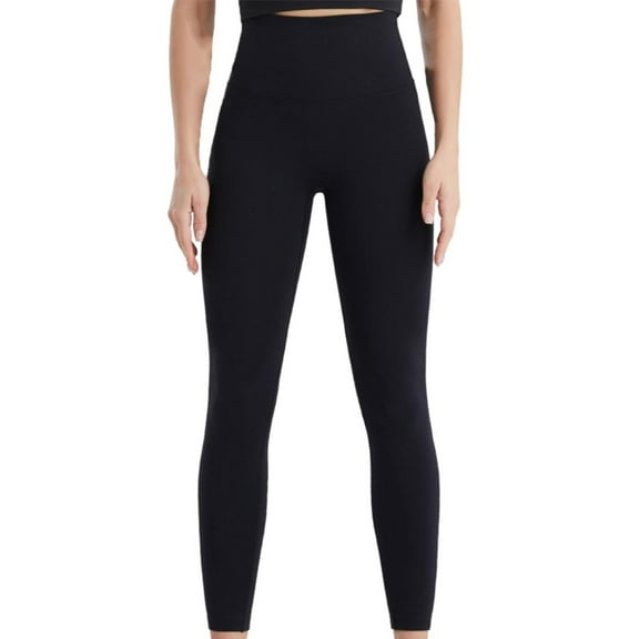 oqasdz Womens Leggings Solid Color Lifting Running Tights Slim Fit Comfortable Workout Yoga Pants L
