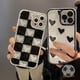 thumbnail image 2 of Pareja Modelos Funda Samsung A32 A13 A53 A03 A20 A30 A33 A22 A12 A52 A03S A31 A11 A51 A10S A21S M11 M12 A52S A20S Tablero De Ajedrez Corazones Cubierta, 2 of 4