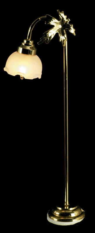 Dolls House Miniature Lighting. Tulip Floor Lamp 12 Volt 
