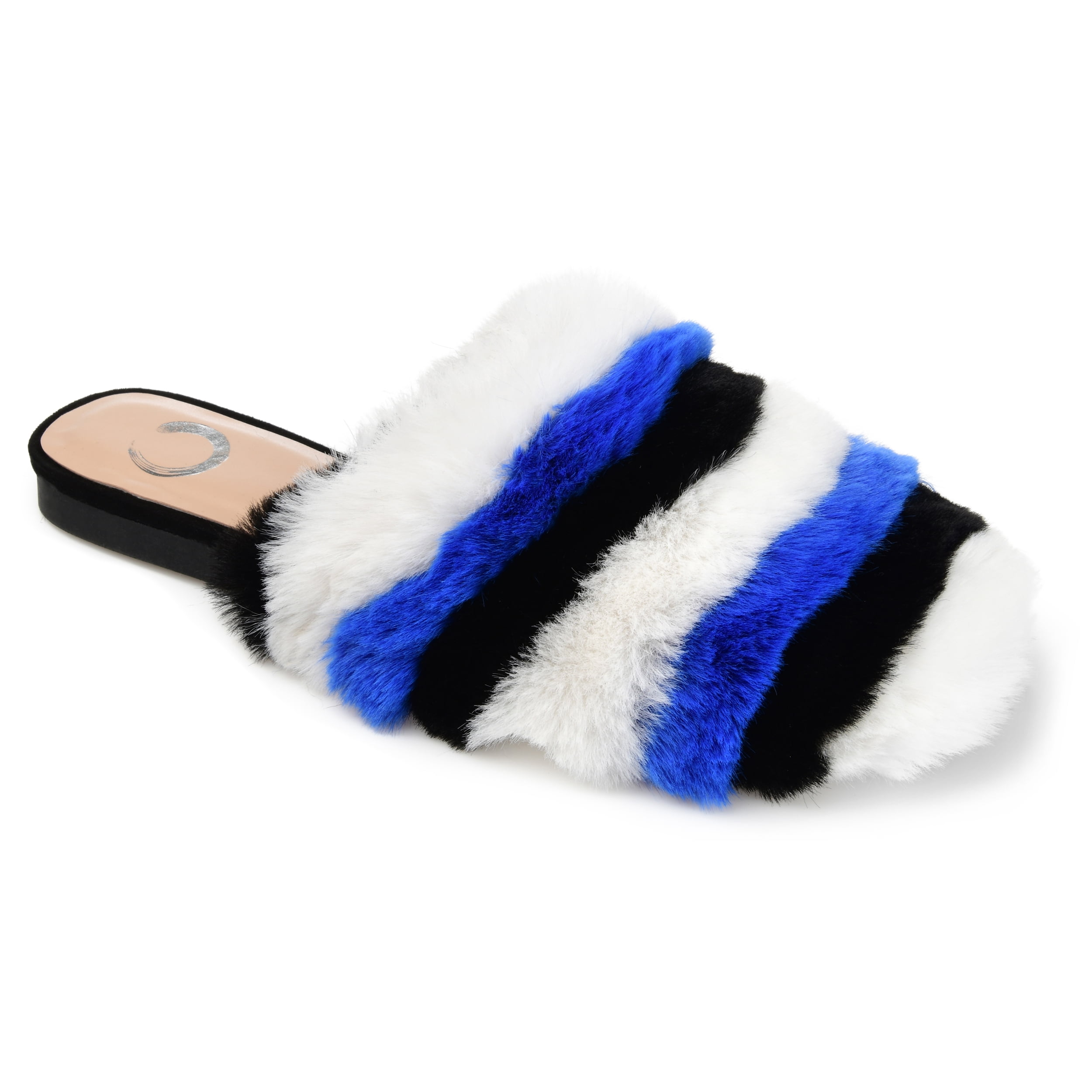 brinley co faux fur slippers