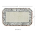 thumbnail image 5 of VHC Brands Kaila Farmhouse 27"x48" Bathmat Creme Ruched Ruffle Cotton Solid Color Rectangle Bath Decor, 5 of 6