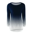 thumbnail image 4 of GiLiling Girls Loose Fluffy Fuzzy Sweater, Fall Winter Crew Neck Long Sleeve Top, Cozy Trendy Kids Shirt, Casual Cute Outfit for Teens (Navy, 15-16 Years), 4 of 5