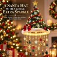 thumbnail image 3 of Brainybites Lighted Santa Hat Chandelier, Warm LED Christmas Hanging Décor, 3 of 9