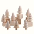 thumbnail image 5 of Dsseng DIY Christmas Tree Craft Kit - Natural Wood Color  Easy-to-Paint Graffiti Set for Creative Decorations, 5 of 5