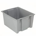 thumbnail image 2 of Quantum Storage Systems 274319GY SNT300 Global Industrial Stack & Nest Storage Container without Lid, Gray - 29.5 x 19.5 x 15 in., 2 of 3