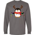 thumbnail image 3 of Inktastic Penguin Xmas Long Sleeve T-Shirt, 3 of 5