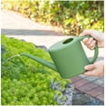 thumbnail image 4 of Regadera de 1 litro para interiores y exteriores, pequeña regadera para jardín, bonsái, jardinería, patio, balcón, hogar, paisajismo, maceta portátil con asa ergonómica para plantas en maceta., 4 of 7