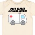 thumbnail image 4 of Inktastic My Dad Saves Lives Ambulance Boys or Girls Baby Bodysuit, 4 of 5