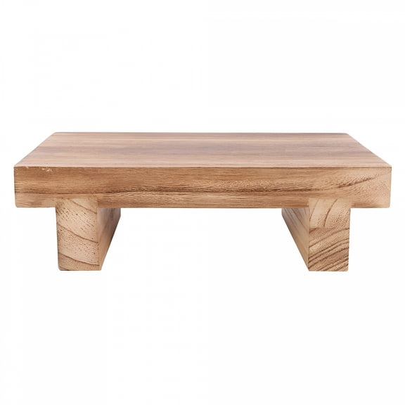 XIBUFE Solid Wooden Step Stool for Adults and Kids, Durable Bed & Kitchen Footstool, Safe Bathroom Closet Reach Assist