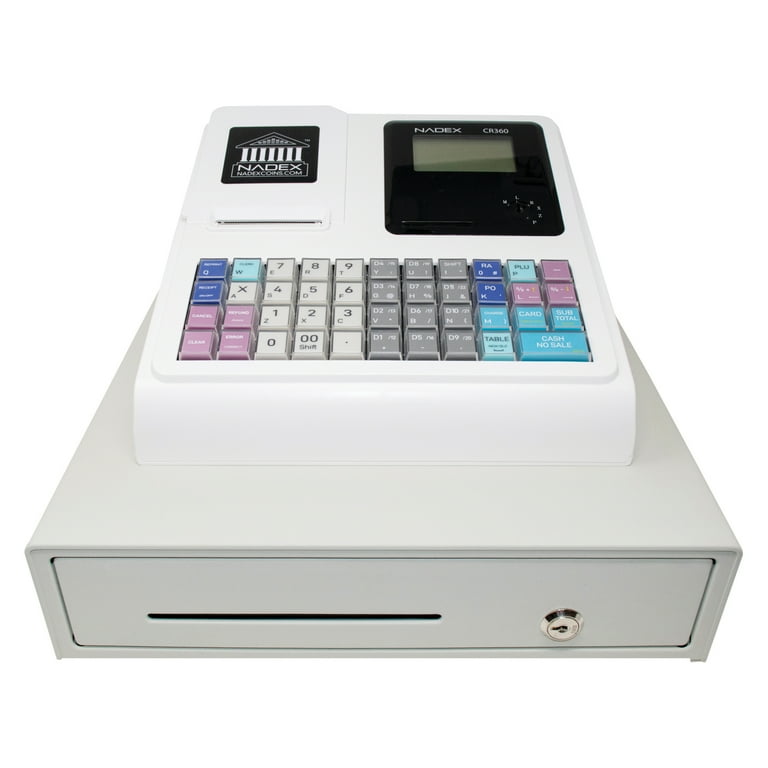 Nadex Coins CR360 Thermal-Print Electronic Cash Register (White