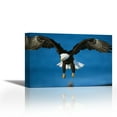 thumbnail image 1 of Bald Eagle flying, Kenai Peninsula, Alaska - Contemporary Fine Art Giclee on Canvas Gallery Wrap - wall décor - Art painting - 27 x 18 Inch - Ready to Hang, 1 of 2