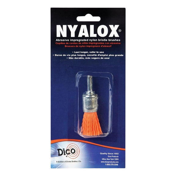 Dico Nyalox 3/4 In. Coarse Drill-Mounted Wire Brush 7200029