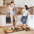 thumbnail image 6 of SKYSONIC Autumn Dachshunds Puppy Kitchen Rugs 2 Pieces, Fall Pumpkin Floor Mat Room Area Rug Washable Carpet Perfect for Living Room Bedroom Entryway, 6 of 7