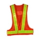 thumbnail image 2 of Chaleco de seguridad reflectante de alta visibilidad, ajustable y transpirable para trabajadores Naranja, 2 of 9