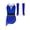 Royal Blue, variant on Girls Shiny Rhinestones Lyrical Dance Bodysuit Latin Cha-cha Samba Rumba Dance Performance Dress Royal Blue 6