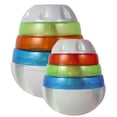 thumbnail image 1 of Juguetes de Torre JW Pet Company Blanco con Anillos Azul Naranja Verde para Mascotas Pequeñas, 1 of 2