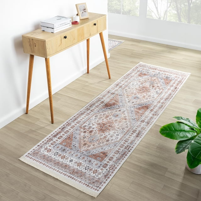 BY COCOON 2'x10' Runner Rug| Carpet Runner Kitchen Rug Kitchen Runner Washable Rug Entryway Rugs Hallway Runner Runners Rugs for Hallway Non Slip Kitchen Carpet (80 Cm x 305 Cm)