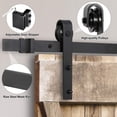 thumbnail image 3 of BuySphere 6.6FT Barn Door Hardware Kit Single Sliding Door Rail Track with Roller Stopper,Heavy Duty,Slide Smoothly Quietly,Easy Install with Installation Instruction, Fit 36"-40" Wide Door Panel, 3 of 17